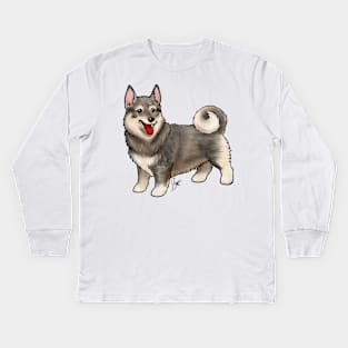 Dog - Swedish Vallhund - Sable Kids Long Sleeve T-Shirt